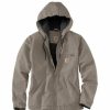 * Carhartt Women'S Loose Fit Washed Duck Sherpa Lined Jacket Cheap Taupe Gray Coats & Jackets