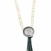 * West 20 Women'S Leather Concho Necklace Nickel|Lead Crazy Deals Jewelry