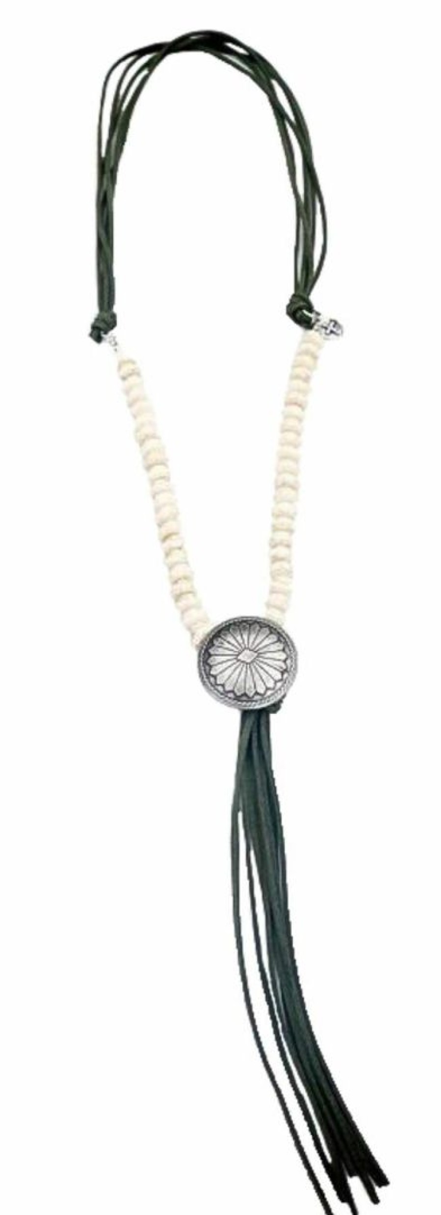 * West 20 Women'S Leather Concho Necklace Nickel|Lead Crazy Deals Jewelry