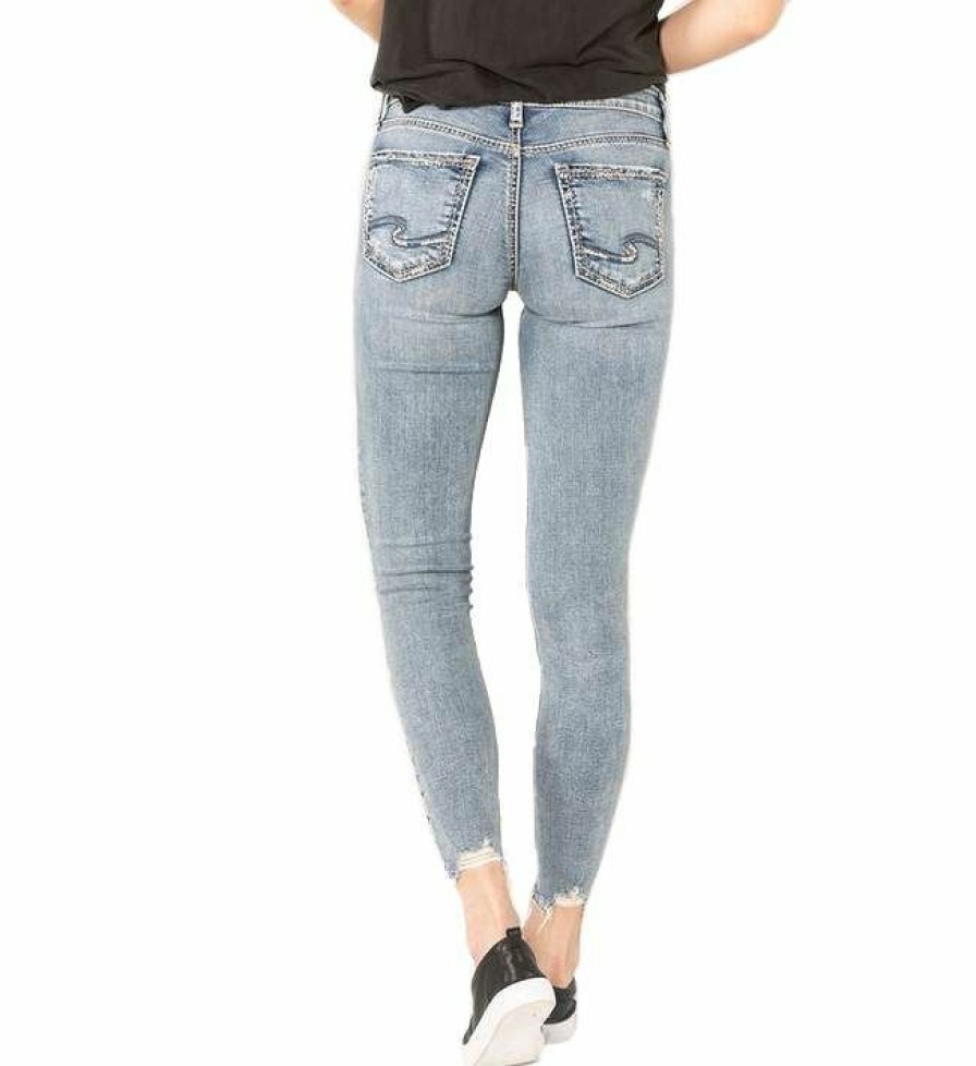 * Silver Jeans Women'S Suki Mid Rise Skinny Jeans Top Selling Indigo Pants