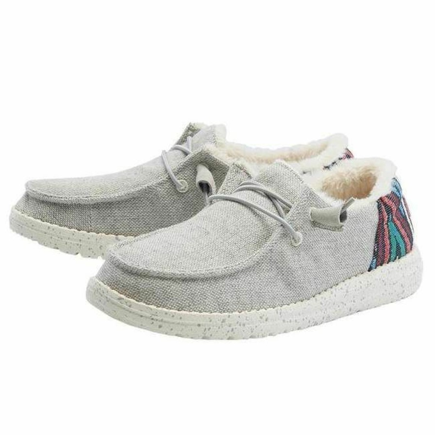 * Hey Dude Women'S Wendy Funk Wool Shoes Popular Slip Ons