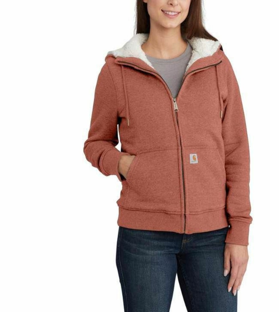 * Carhartt Women'S Relaxed Fit Medium Weight Sherpa Lined Sweatshirt Discount Hoodies & Sweatshirts