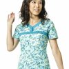 * Wonderwink Women'S Patience Curved Notch Neck Print Top New Arrivals Scrubs