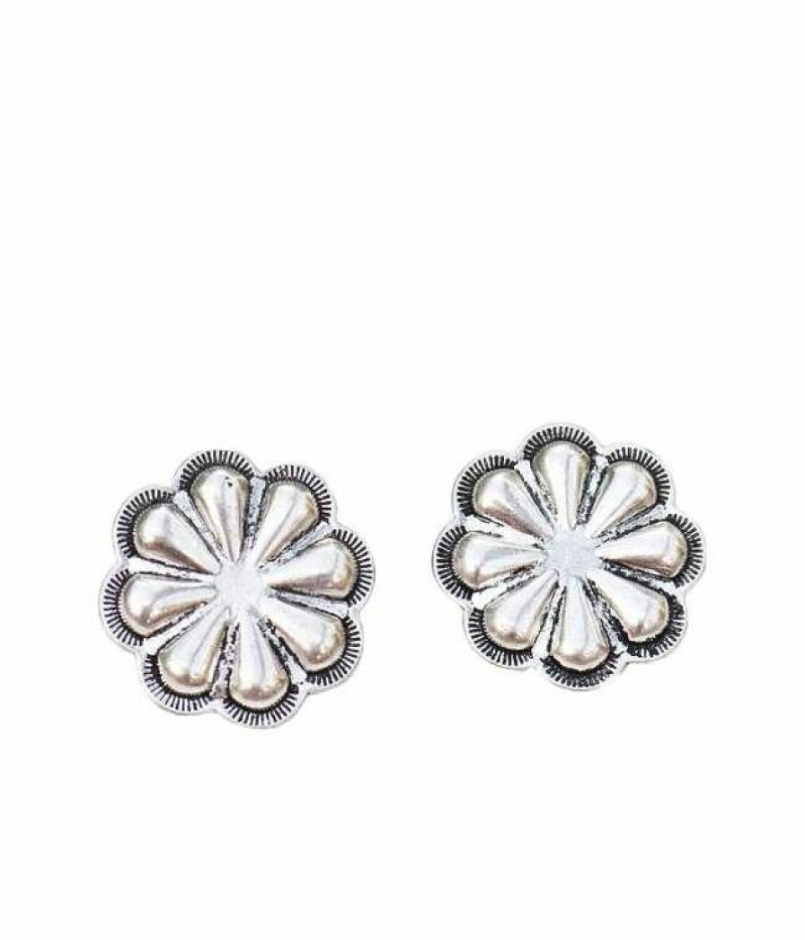 * West 20 Women'S Silver Flower Stud Earring Nickel|Lead Best Sellers Jewelry