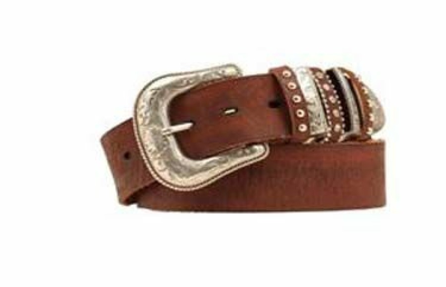 * Nocona Silverbelt Flash Sale Brown Belts & Buckles