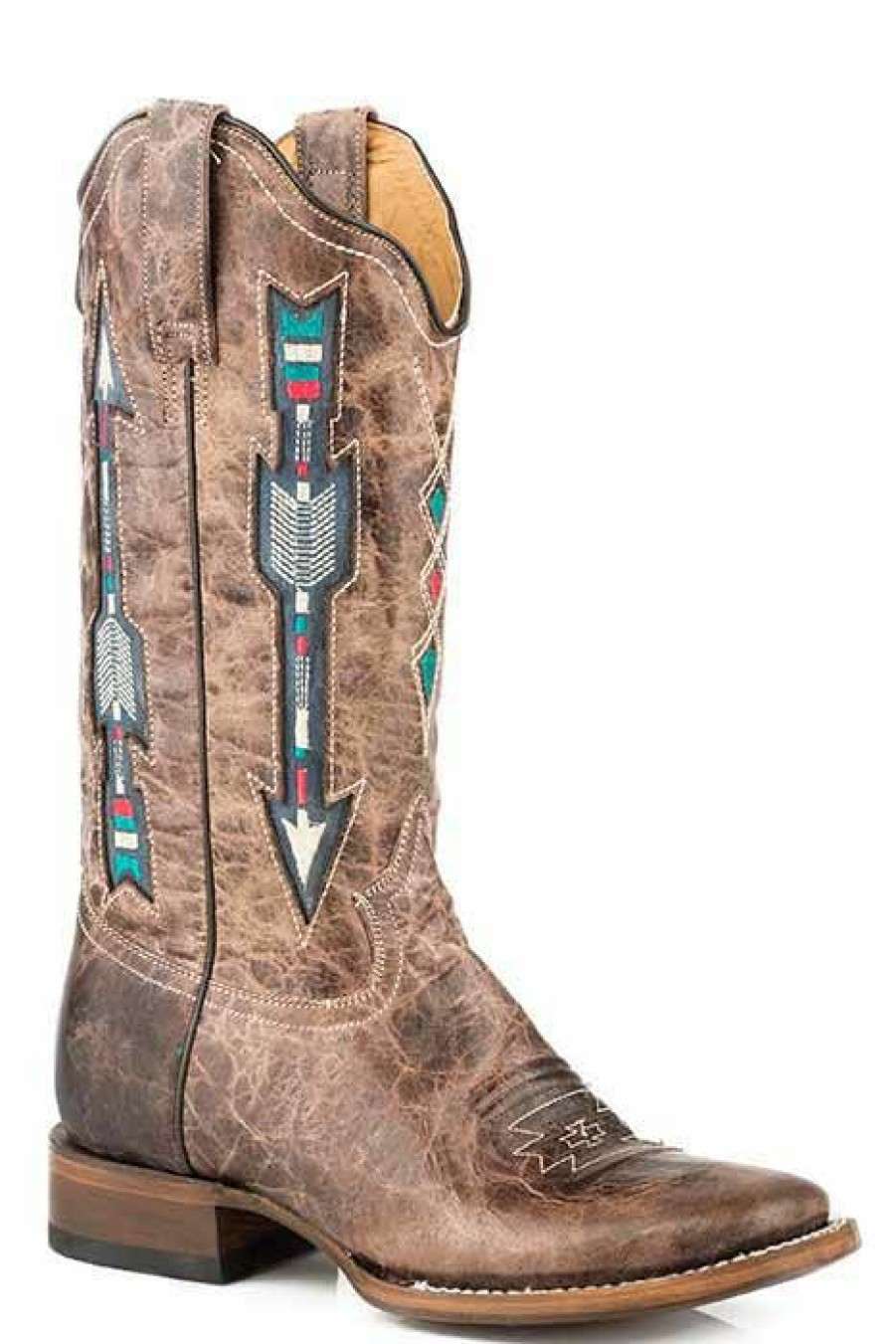 * Roper Women'S Arrow New Arrivals Brown Cowboy Boots