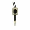 * Double S Men'S Rectangle Bolo Tie Black Best Price Jewelry