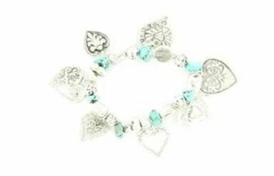 * Blazin Roxx Women'S Silver And Turquoise Bracelet Best Sellers Jewelry