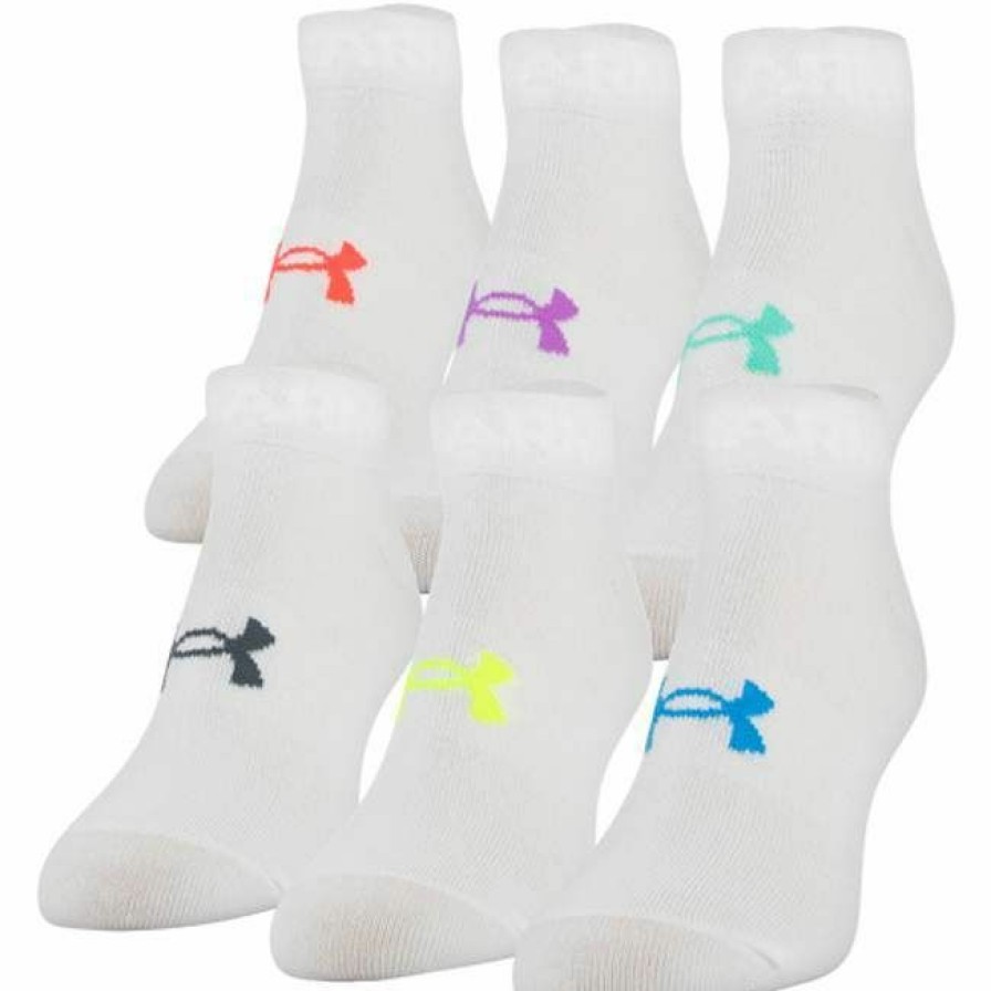 * Under Armour Women'S 6 Pack Essential Low Cut Socks M, Blue Popular Socks