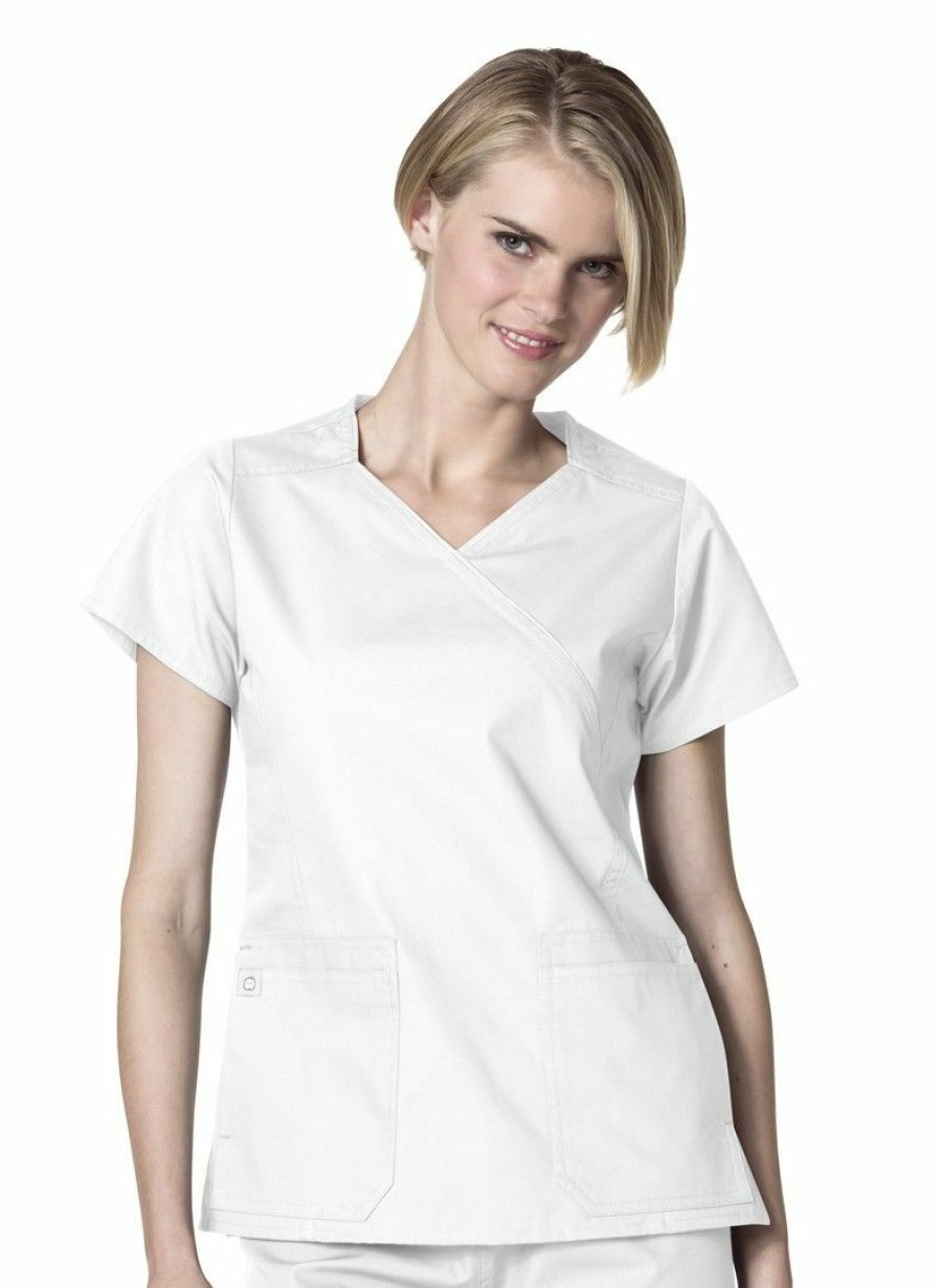 * Wonderwink Women'S The Hotel Top Contrast Wrap Top Crazy Deals Scrubs