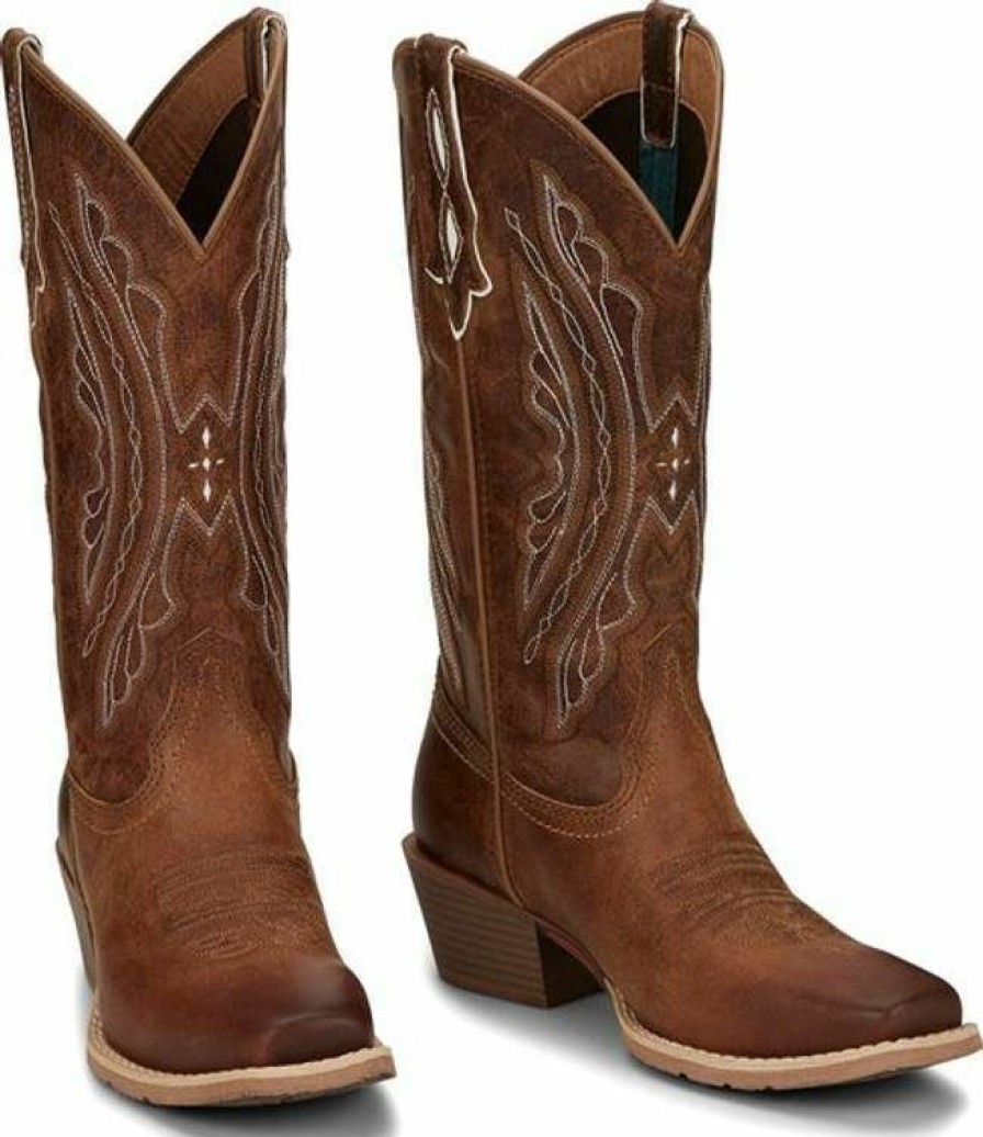 * Justin Women'S Rein Boot New Arrivals Waxy Tan Cowboy Boots