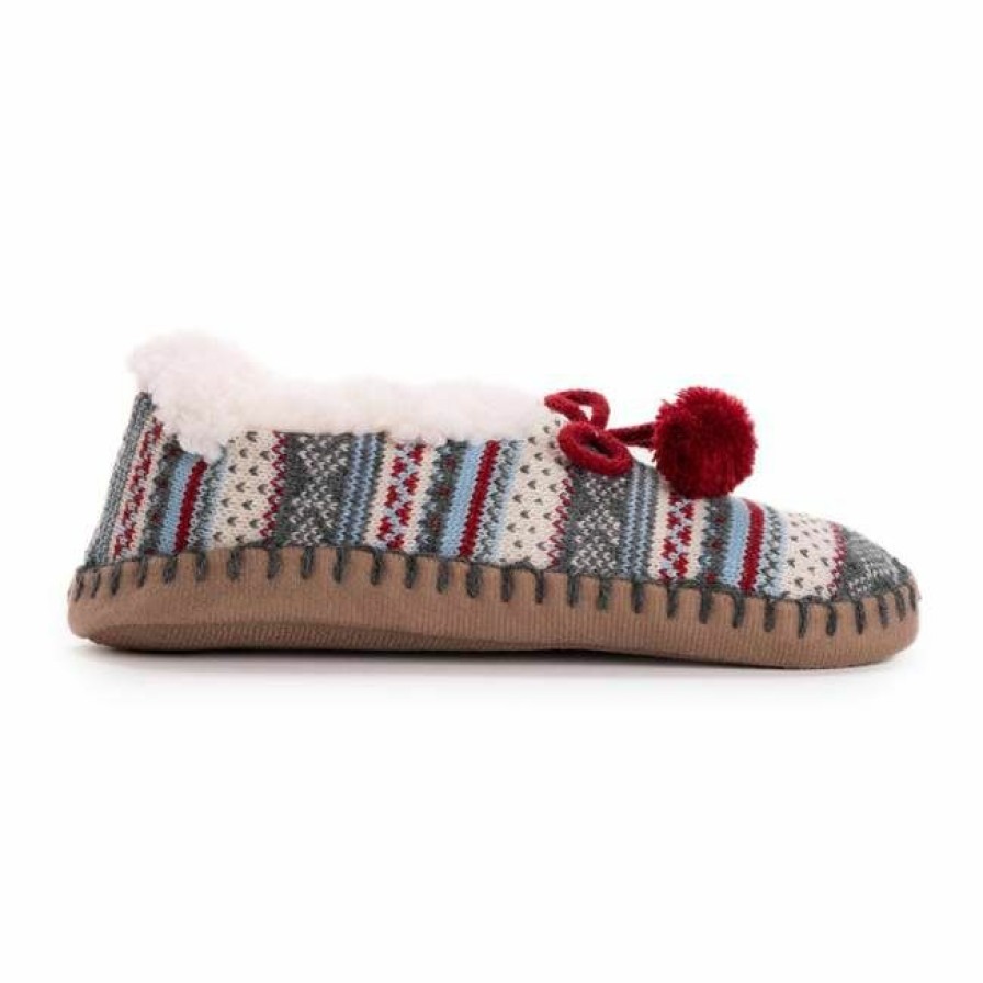 * Muk Luks Women'S Pom Ballerina Slippers Crazy Deals Slippers