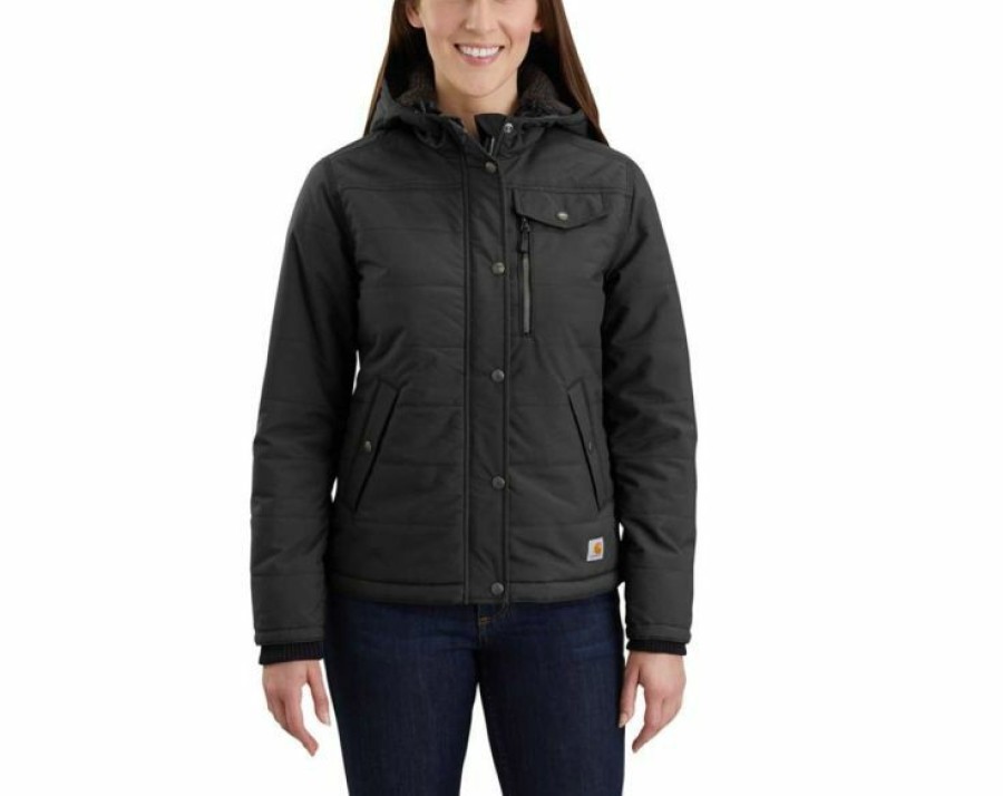 * Carhartt Women'S Utility Jacket New Arrivals Black Coats & Jackets