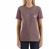 * Carhartt Women'S Loose Fit Heavyweight Short Sleeve One Pocket T-Shirt Popular Shirts