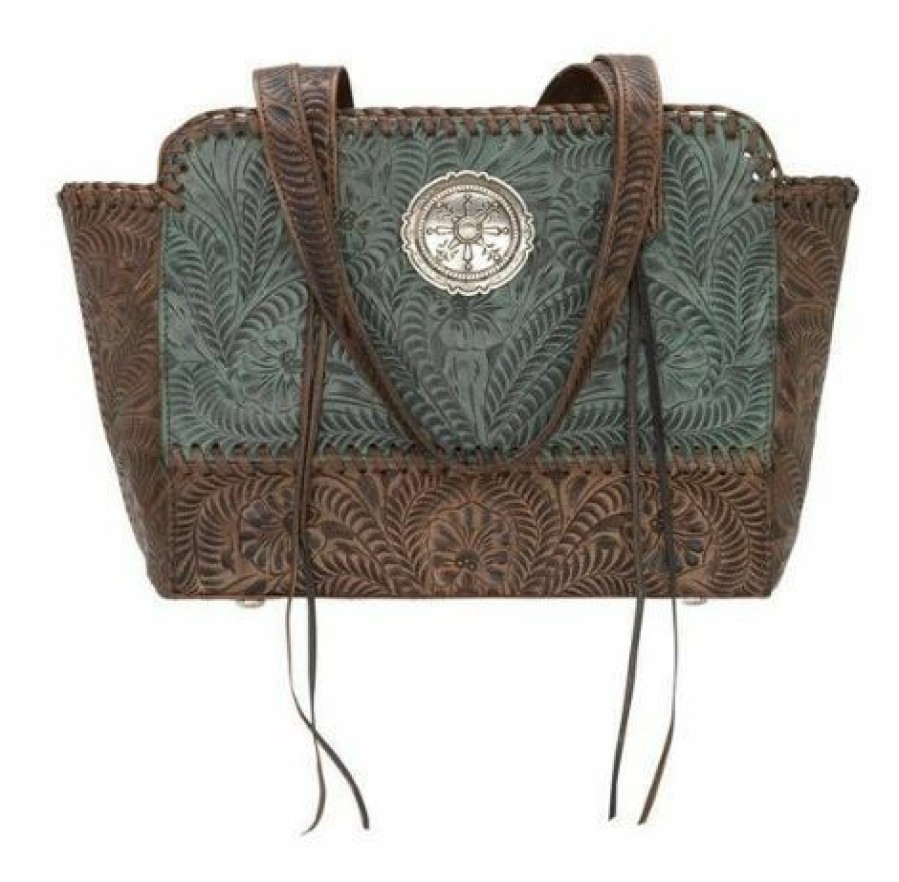 * American West Women'S Annie'S Secret Collection Zip Top Tote Attractive Bags & Purses