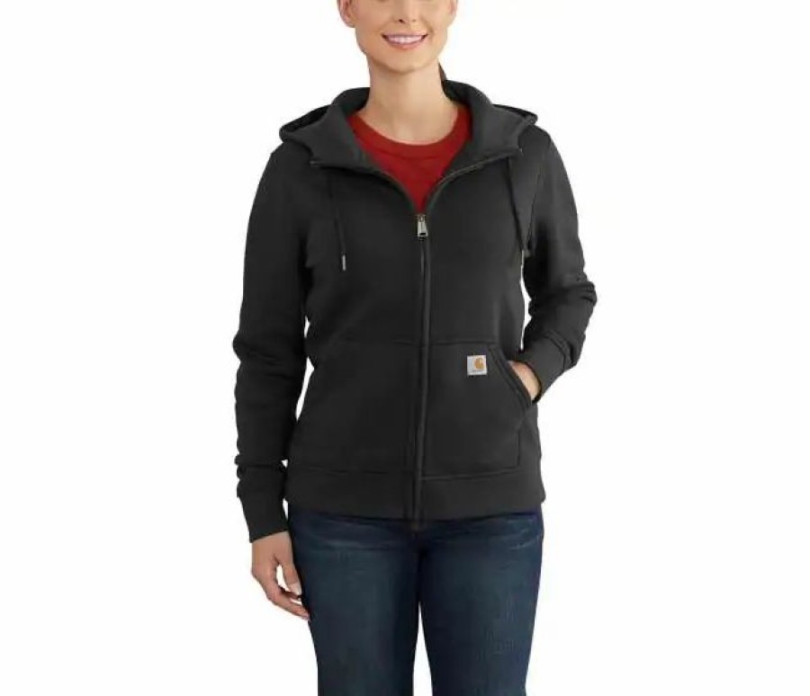 * Carhartt Women'S Clarksburg Full Zipped Hoodie Hot Selling Black Hoodies & Sweatshirts