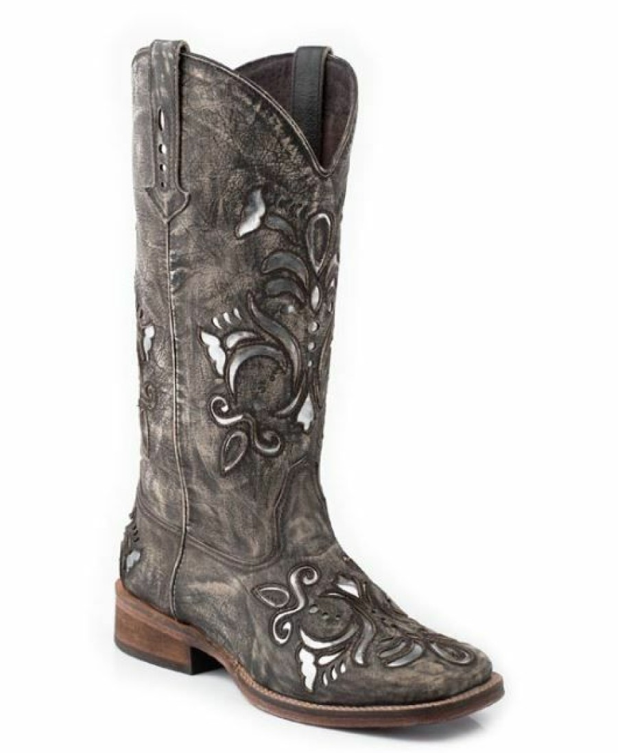 * Roper Women'S Lindsey Boots Best Sellers Tan Cowboy Boots