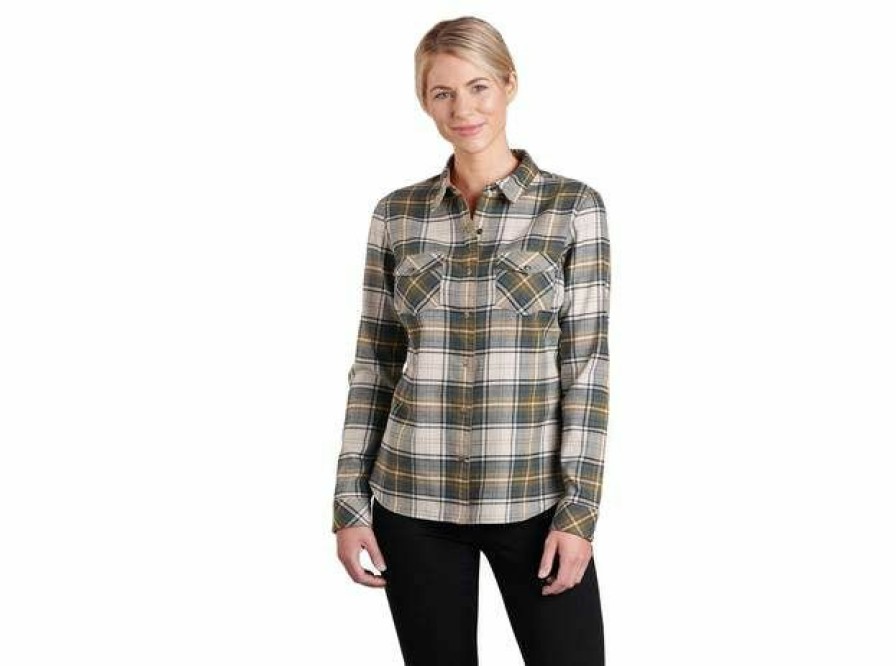 * Kuhl Women'S Long Sleeve Tess Flannels New Arrivals Shirts