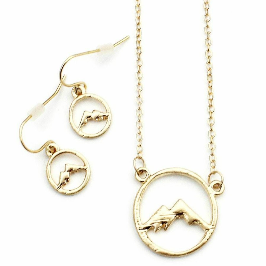 * Wyo-Horse Mountain Circle Necklace Set Online Sales Gold Jewelry