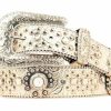 * Blazin Roxx Women'S Concho Belt Premium Metallic Belts & Buckles