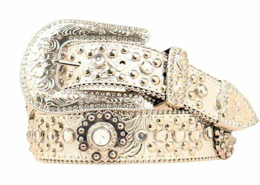 * Blazin Roxx Women'S Concho Belt Premium Metallic Belts & Buckles