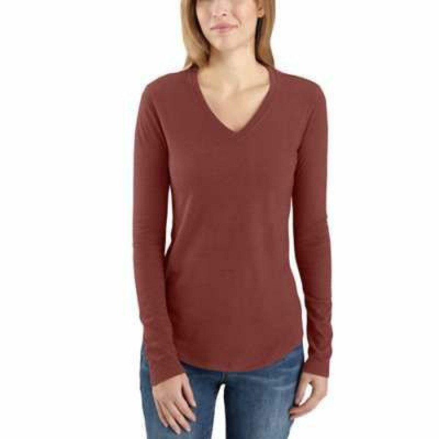 * Carhartt Women'S Relaxed Fit Midweight Long-Sleeve T-Shirt Top Selling Bluestone Shirts