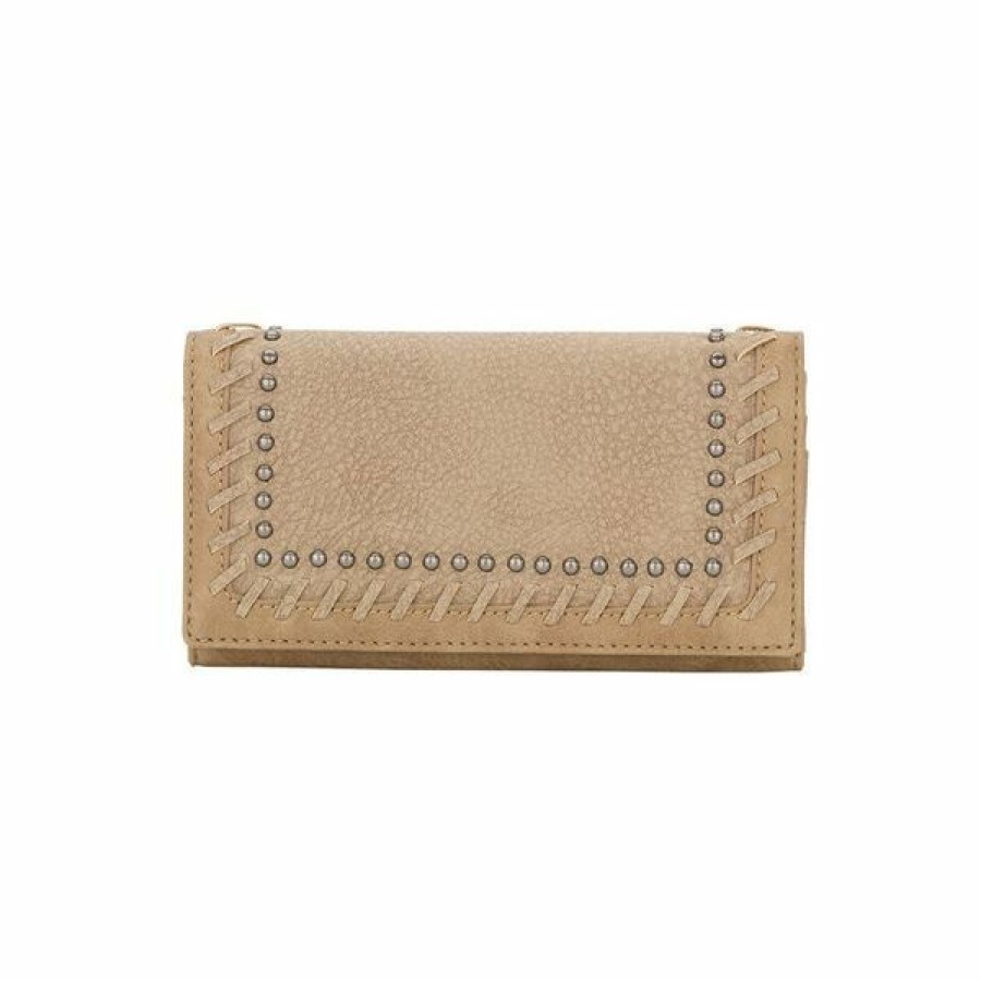 * American West Women'S Flap Wallet Stone Quality Guarantee Wallets