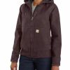 * Carhartt Women'S Washed Duck Insulated Active Jacket Top Selling Deep Wine Coats & Jackets