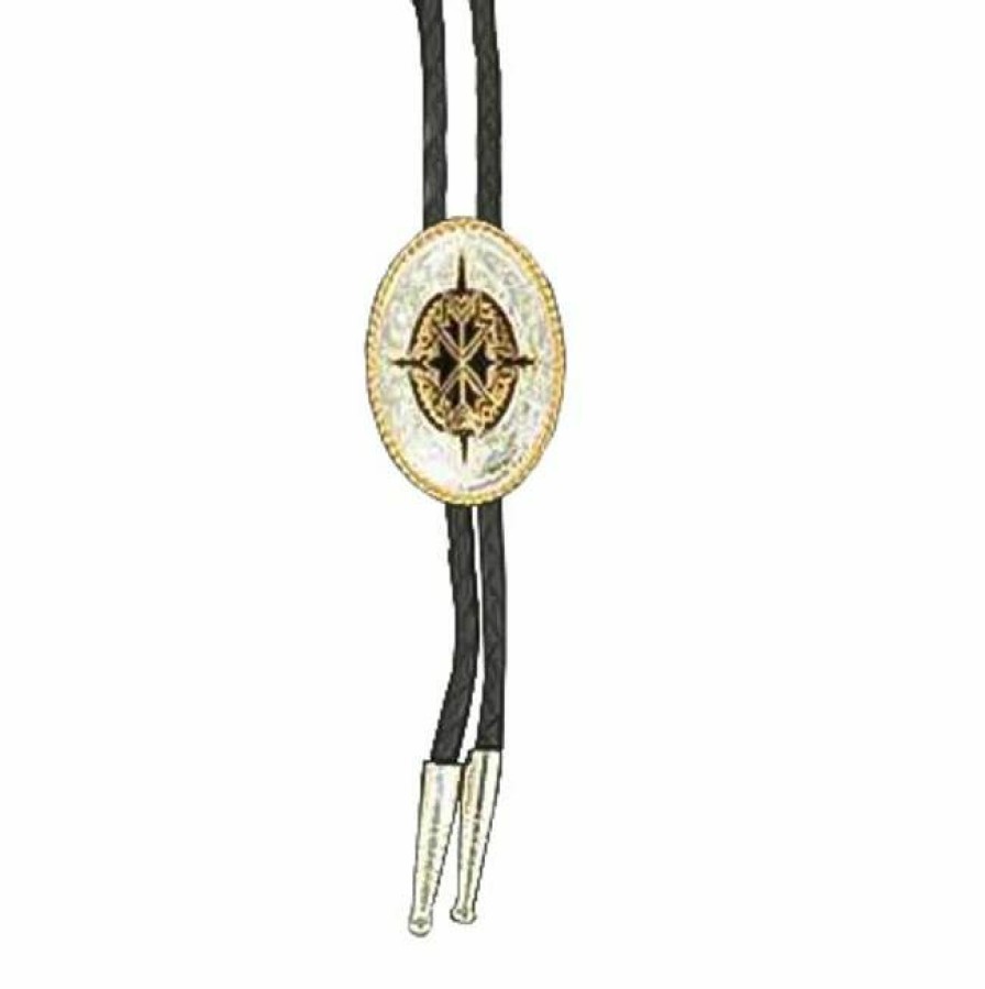 * Double S Men'S Aztec Bolo Tie Gold Popular Jewelry