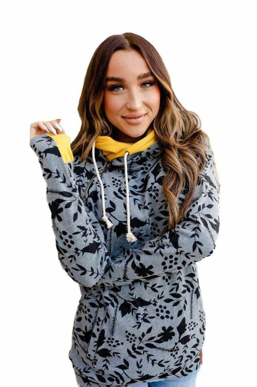 * Ampersand Avenue Women'S Way With Words Doublehood Sweatshirt Outlet Hoodies & Sweatshirts