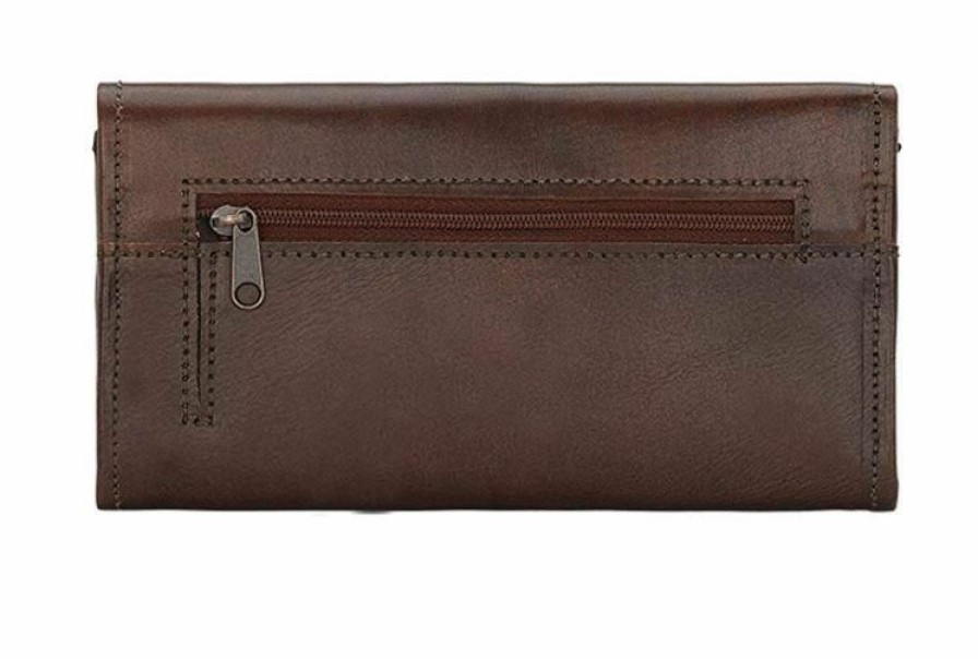 * American West Women'S Kachina Spirit Tri-Fold Wallet Brown Quality Guarantee Wallets