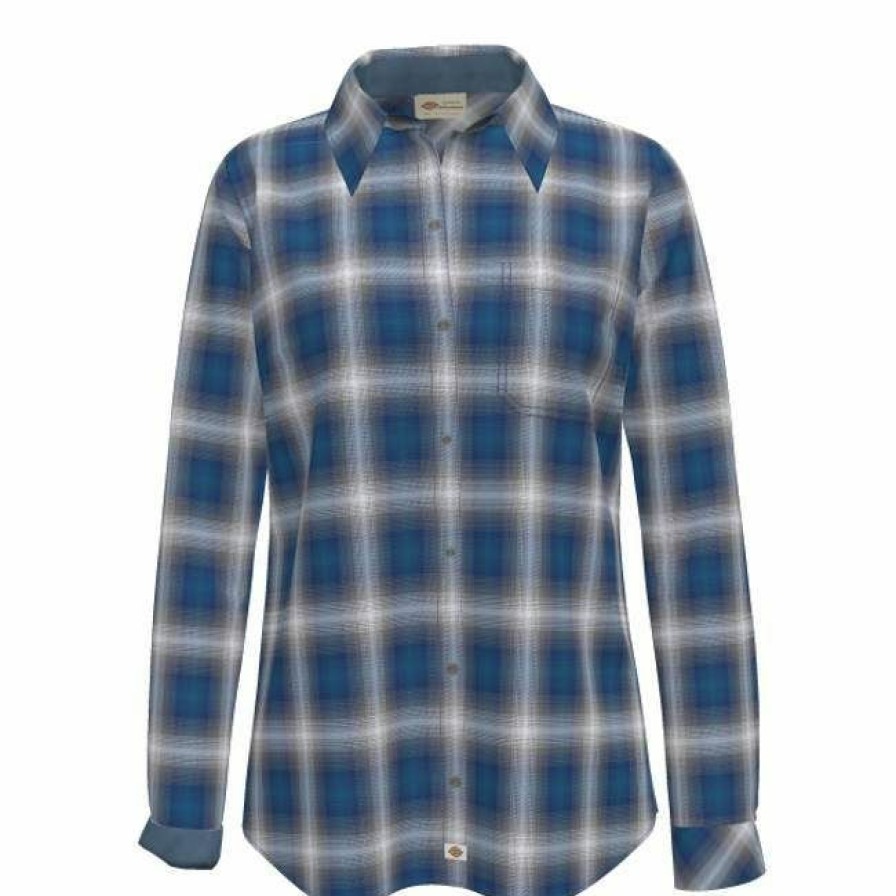 * Dickies Women'S Long Sleeve Plaid Flannel Shirt Online Sales Shirts