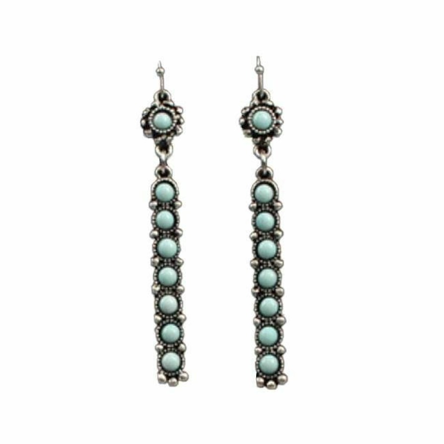 * Blazin Roxx Women'S Turquoise Bar Earrings Top Selling Jewelry