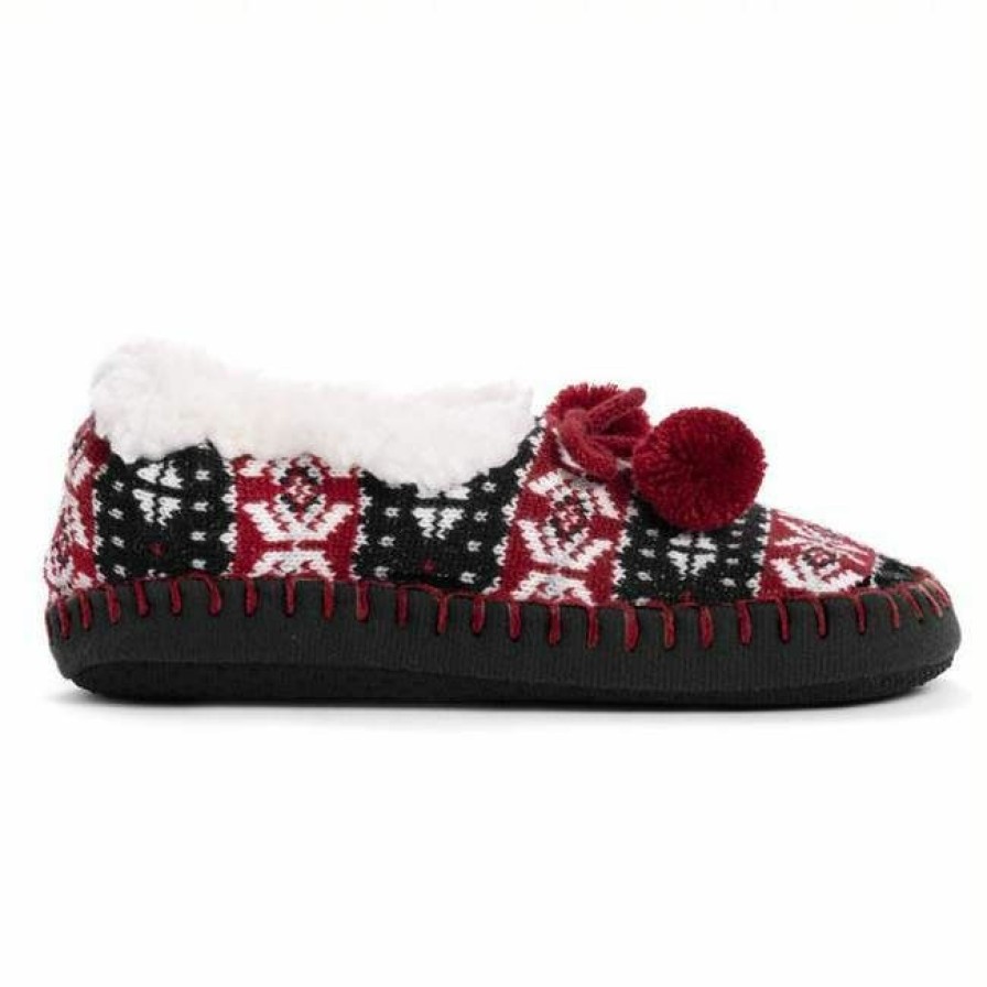 * Muk Luks Women'S Knit Moccasin Ballerinas Crazy Deals Slippers