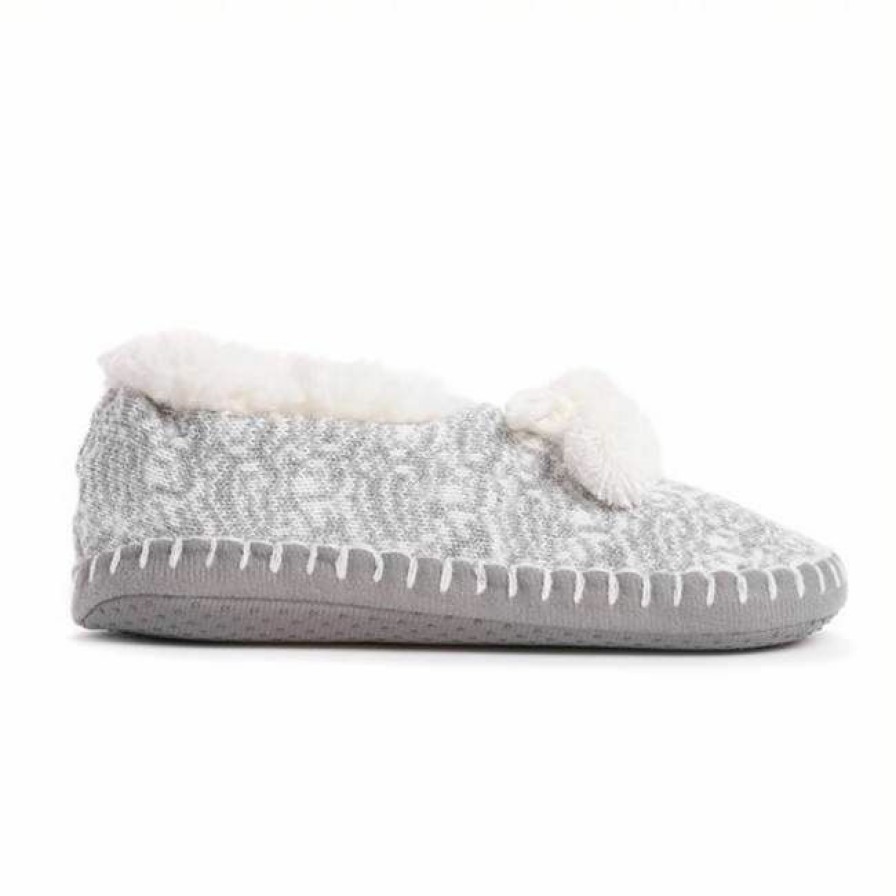 * Muk Luks Women'S Knit Moccasin Ballerinas Crazy Deals Slippers