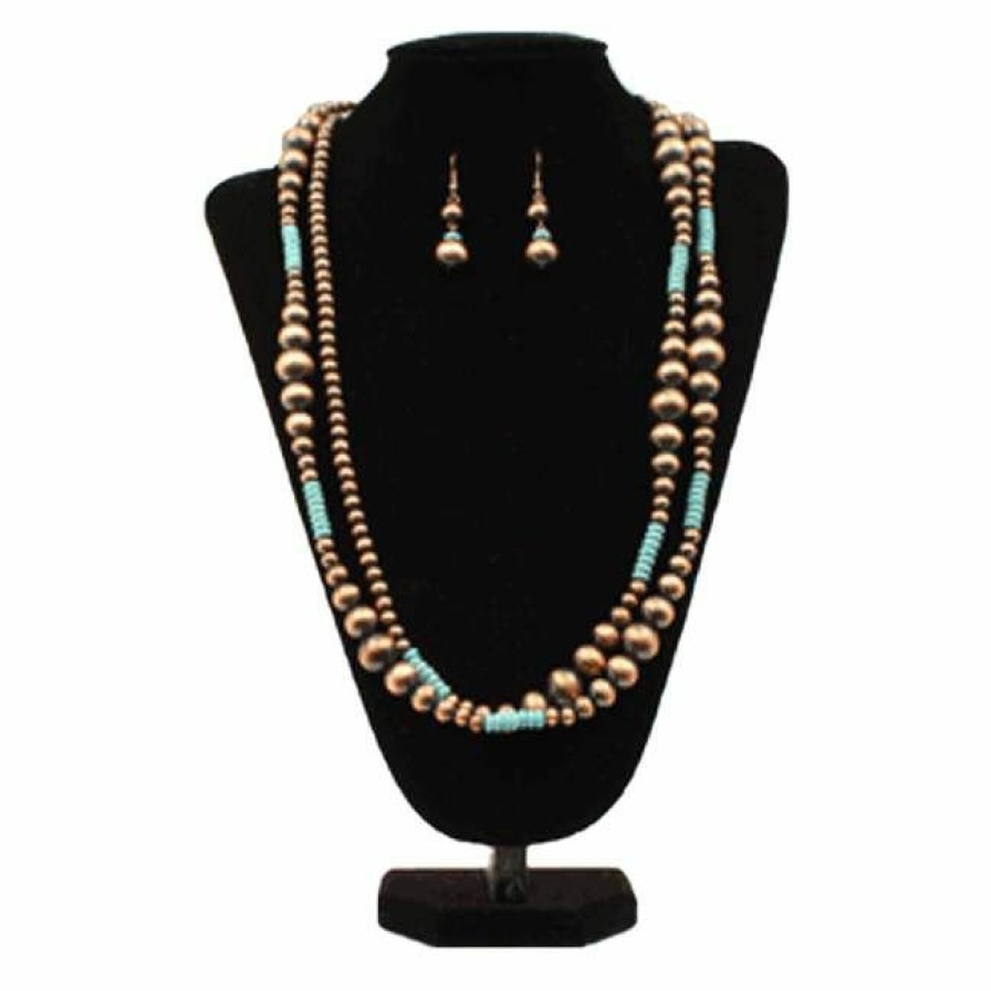 * Blazin Roxx Women'S Navajo Pearl & Turquoise Jewelry Set Online Sales Jewelry