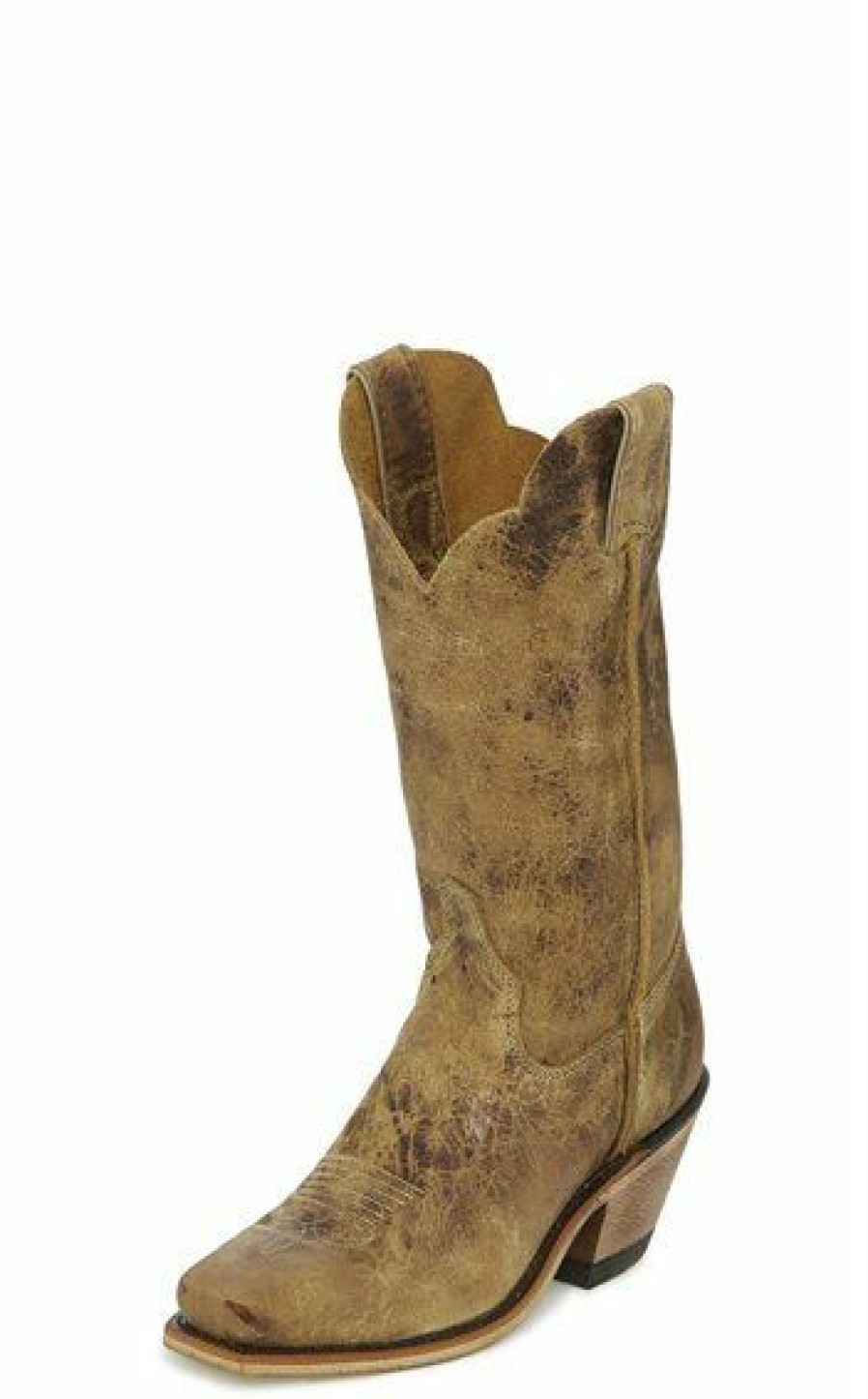 * Justin Women'S Wildwood Bent Rail Boots New Arrivals Dark Brown Cowboy Boots