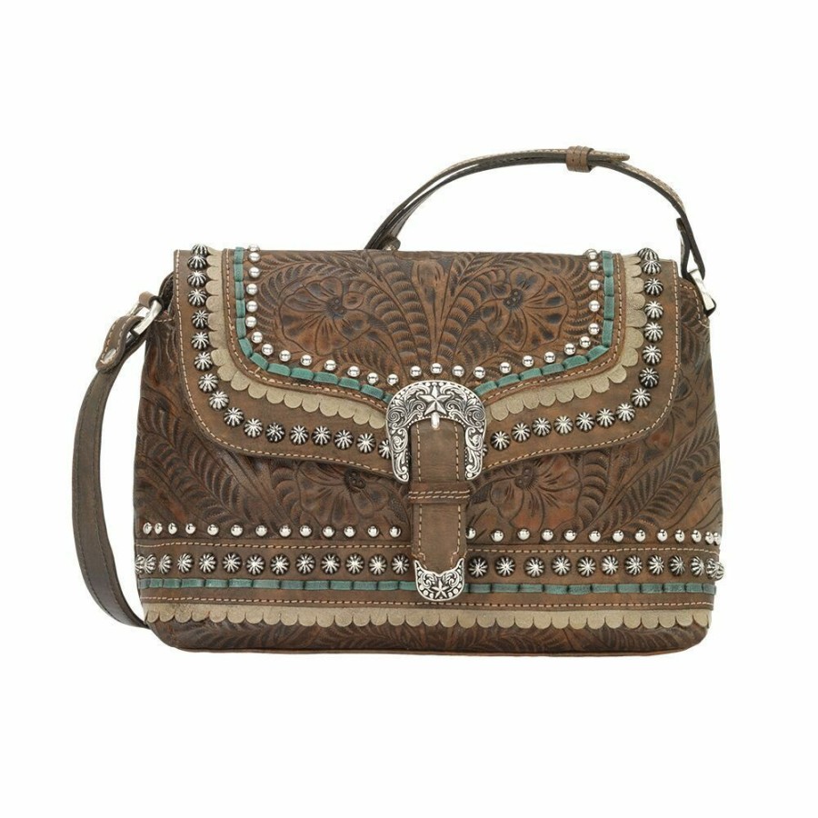 * American West Women'S Flap Crossbody Bag Brown Best Sale Bags & Purses