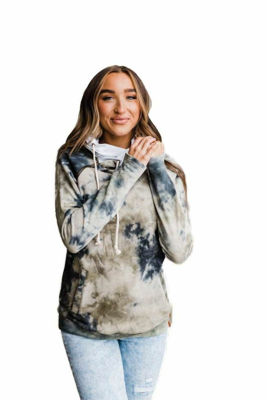 * Ampersand Avenue Women'S Smoke And Mirrors Doublehood Sweatshirt Online Store Hoodies & Sweatshirts