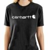 * Carhartt Women'S Workwear Logo T-Shirt-Deep Wine Crazy Deals Shirts