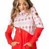 * Ampersand Avenue Women'S Better Not Pout Singlehood Sweatshirt New Arrivals Red/White Hoodies & Sweatshirts