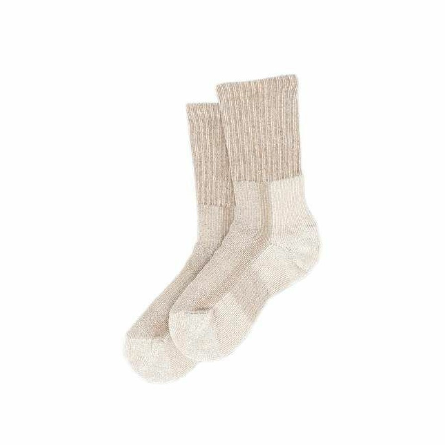 * Thorlos Women'S Moderate Cushion Instep And Arch Aid Stretch Ankle Hiking Crew Socks L, Khaki Top Selling Socks