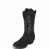 * Justin Women'S Brandy Boot New Threads Brown Bark Cowboy Boots