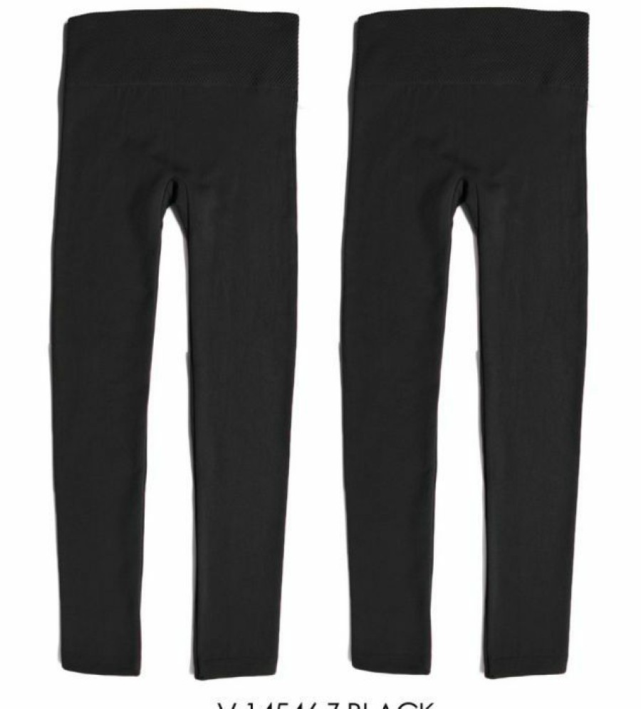 * Blue Planet Women'S Pique Stitch Lined Legging Popular Black Pants