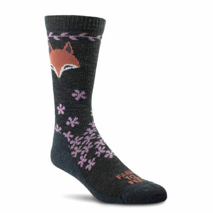 * Farm To Feet Women'S Emeryville Light Cushion Socks M, Purple New Threads Socks