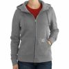 * Carhartt Women'S Clarksburg Lined Hoodie Hot Selling Asphalt Heather Hoodies & Sweatshirts