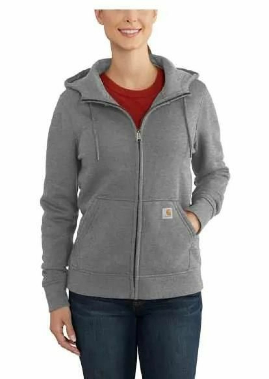 * Carhartt Women'S Clarksburg Lined Hoodie Hot Selling Asphalt Heather Hoodies & Sweatshirts