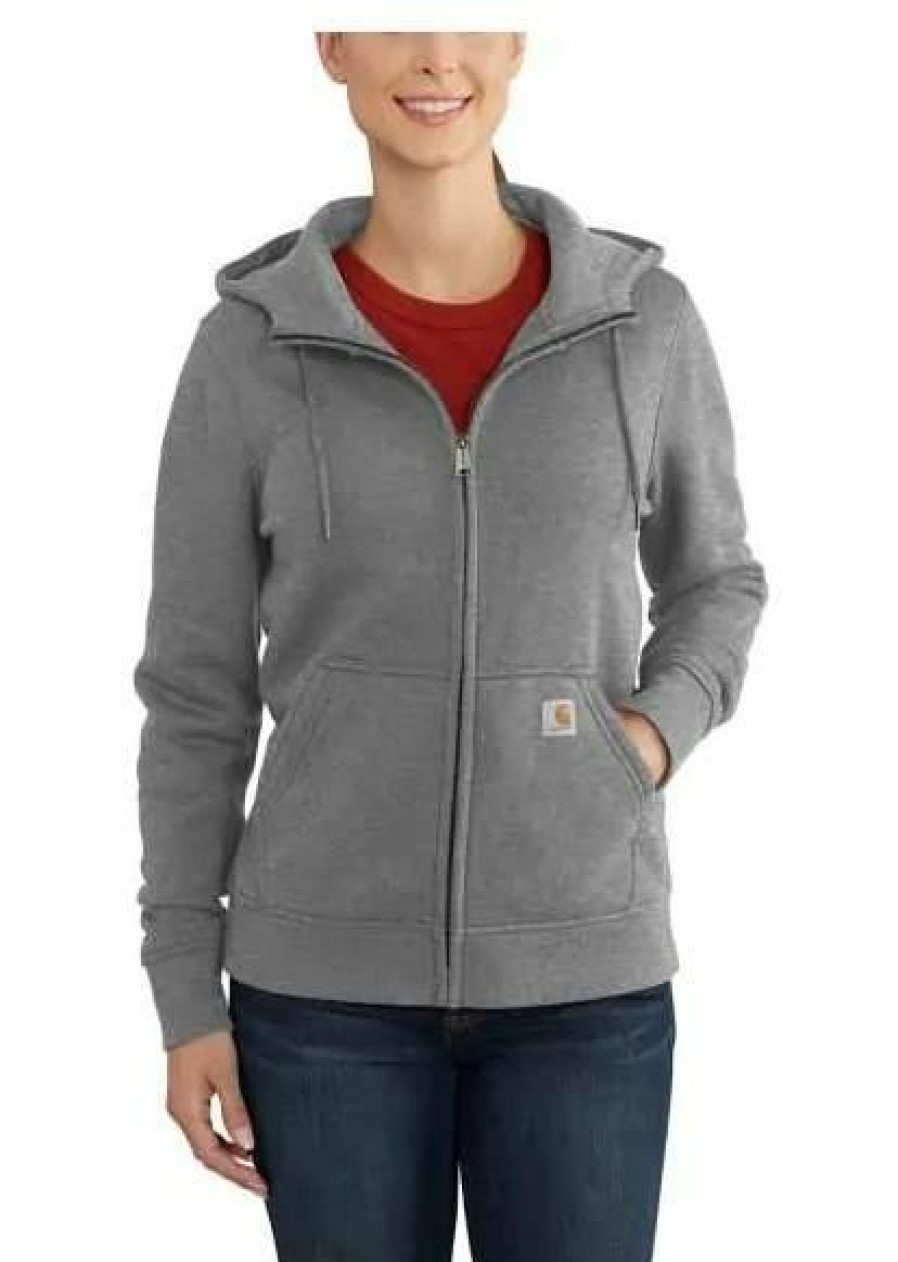 * Carhartt Women'S Clarksburg Graphic Sweatshirt Best Price Asphalt Heather Hoodies & Sweatshirts