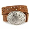 * Brighton Women'S Filigree Cutout Belt Cheap Brown Belts & Buckles