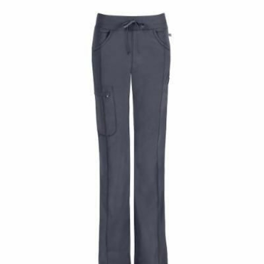 * Cherokee Women'S Straight Leg Drawstring Pants Premium Grey Scrubs